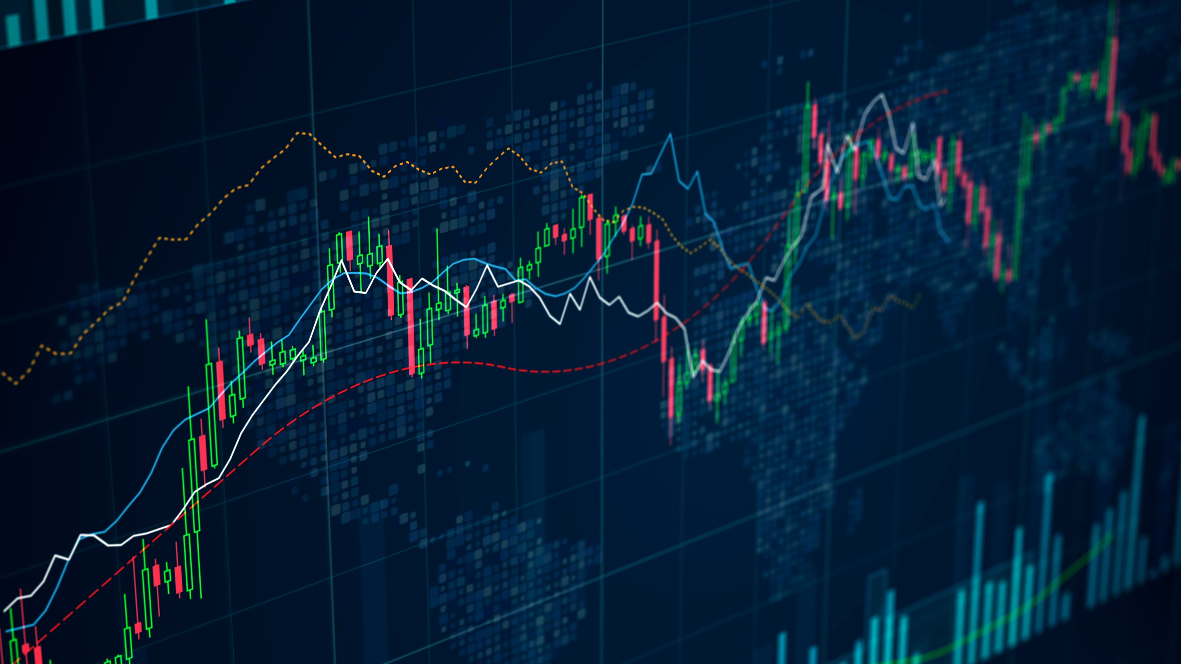 Digitized image of a trading chart.